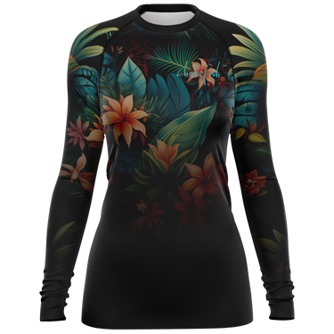 Chokefish™ Long Sleeve Rashguard Floral Woman's Shirt-005